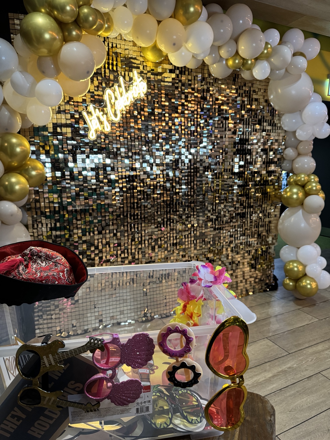Prop A Pic backdrop and props